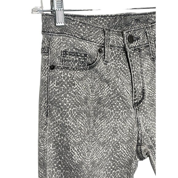 Universal Thread Gray Animal Print High Rise Skinny Jeans 0/25 - Picture 4 of 12